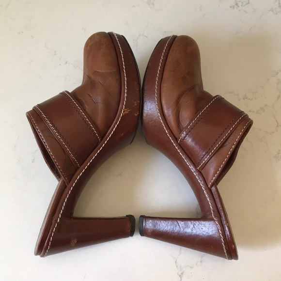 Y2K Vintage Coach Candace leather heel mule Clog - Picture 6 of 10